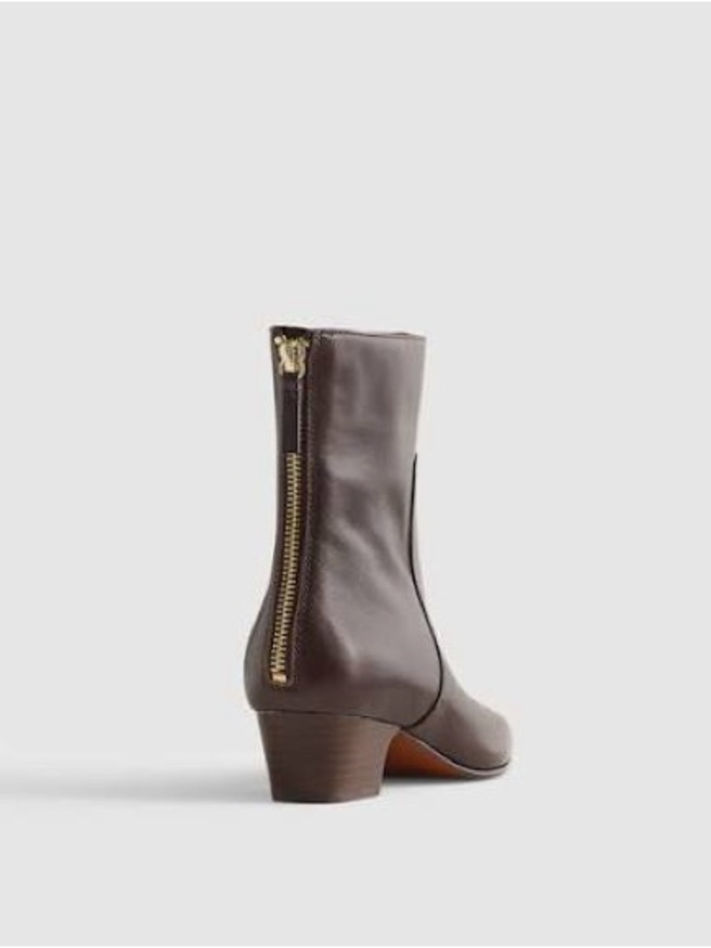 Madewell The Lexie Ankle Boot in Turkish Coffee Brown Leather Size 8 NWOB - Picture 5 of 16